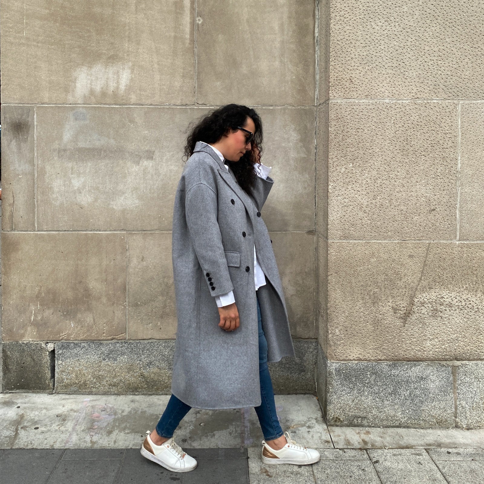 Oversized jacket, grey winter coat, winter coat, toronto